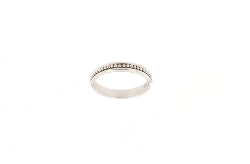 Anello in oro b 750/1000 fedina con filo filigrana