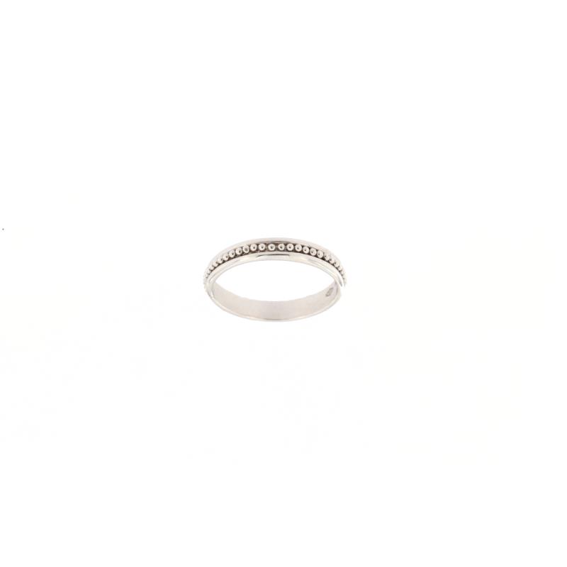 Anello in oro b 750/1000 fedina con filo filigrana