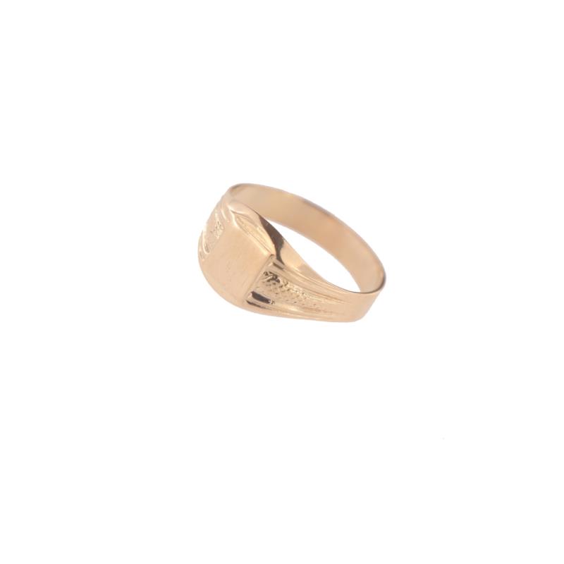 Anello in oro g 750/1000 cascione uomo 
