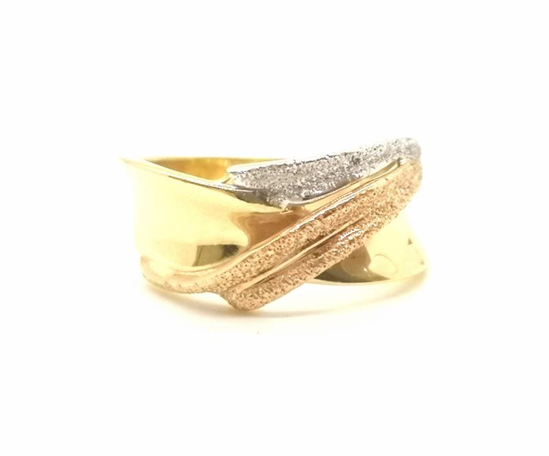 Anello tre ori 750/1000 mis.16