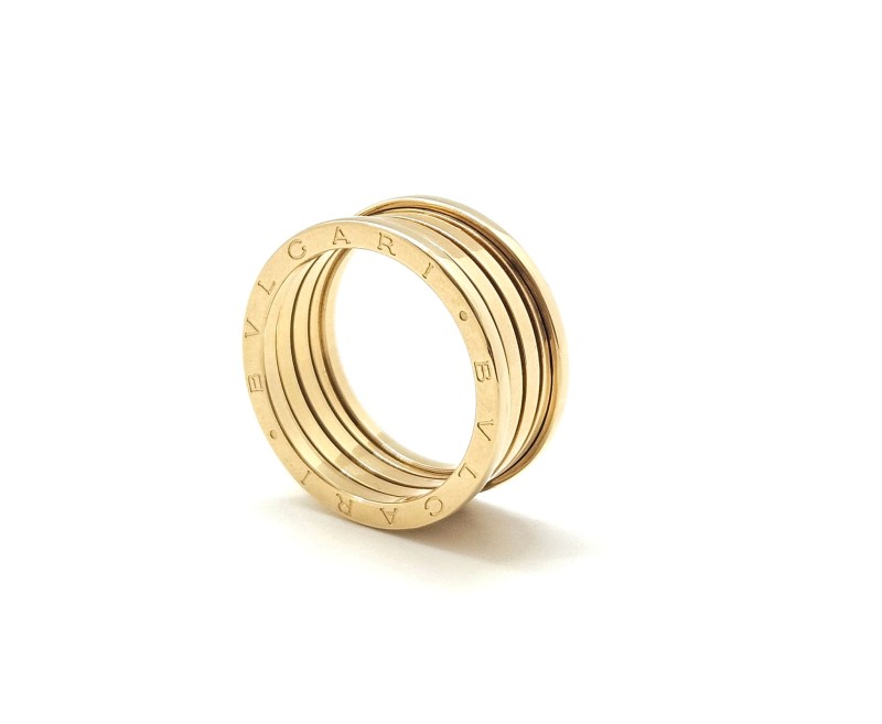 Bulgari - anello - oro giallo 750/1000 - modello b zero 1 mis. 28  ( no messa a misura)
