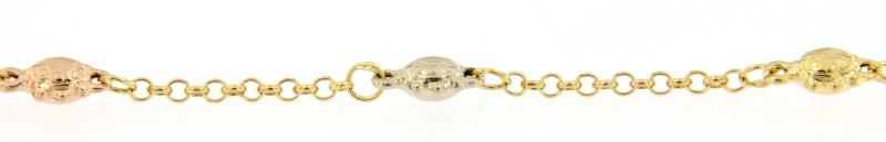 Bracciale 3 ori  750\1000 tartarughe cm 13