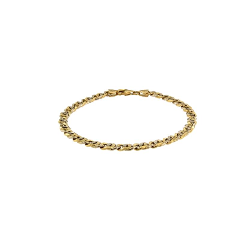 Bracciale in oro g 750/1000 maglia occhio di pernice 