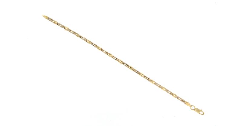 Bracciale in oro g/b 750/1000 occhio 1+1 cm 18,8