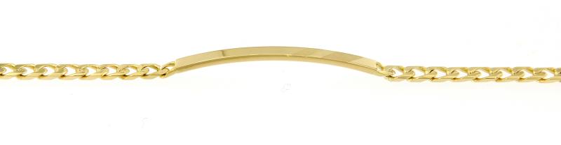 Bracciale in oro giallo 750\1000 barbazzale cm 18.5