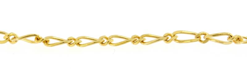 Bracciale in oro giallo 750\1000 groumette cm 19