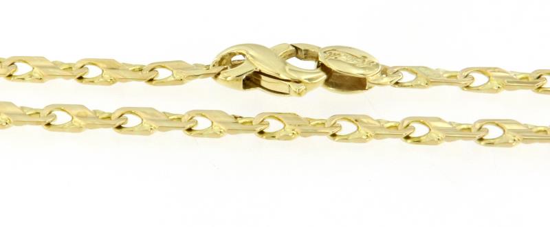 Bracciale in oro giallo 750\1000 groumette cm 20