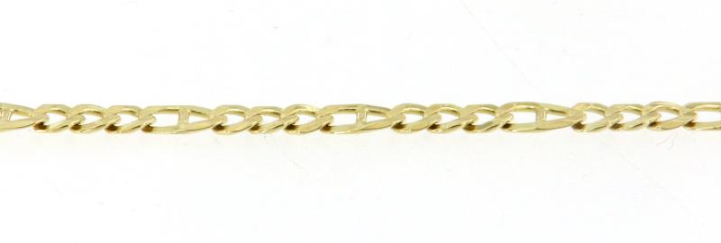 Bracciale in oro giallo 750\1000 groumette cm 21