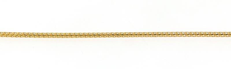 Bracciale oro giallo 750/100 maglia spiga  quadrata cm 18