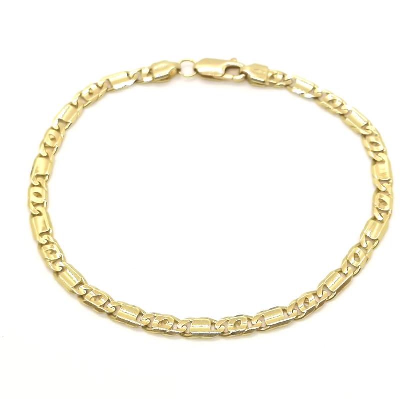 Bracciale oro giallo 750/1000  maglia 1+1  cm. 20.5