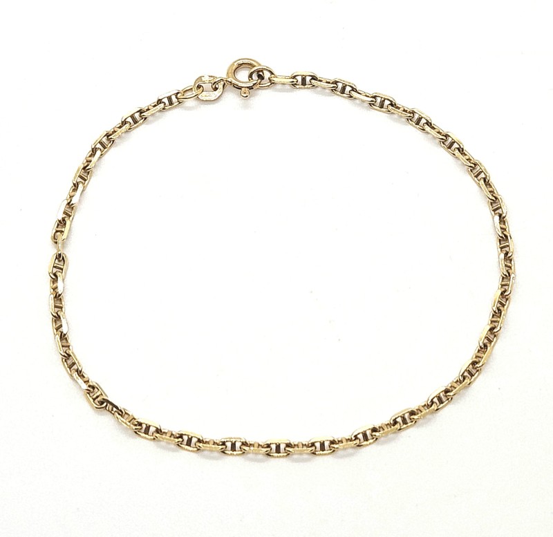 Bracciale  oro giallo 750/1000 maglia marina cm 20