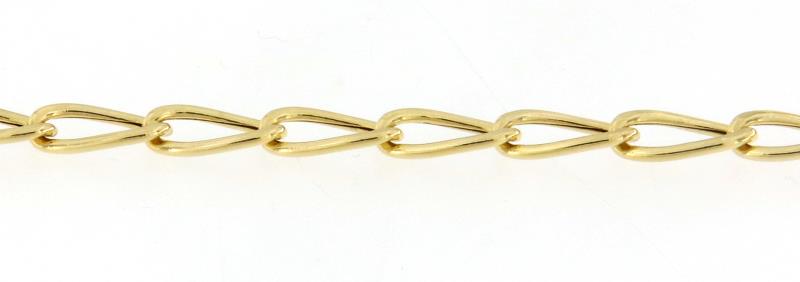 Bracciale oro giallo 750/1000 uno + uno cm 19