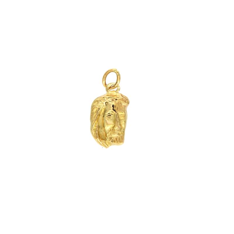 Ciondolo in oro g 750/1000 viso cristo 
