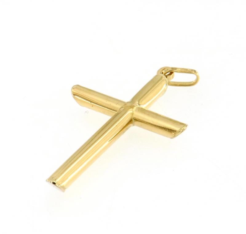 Ciondolo oro giallo 750/1000 croce cm 4 x 2.5