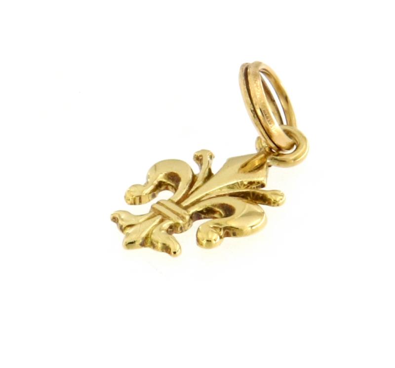 Ciondolo oro giallo 750/1000 giglio