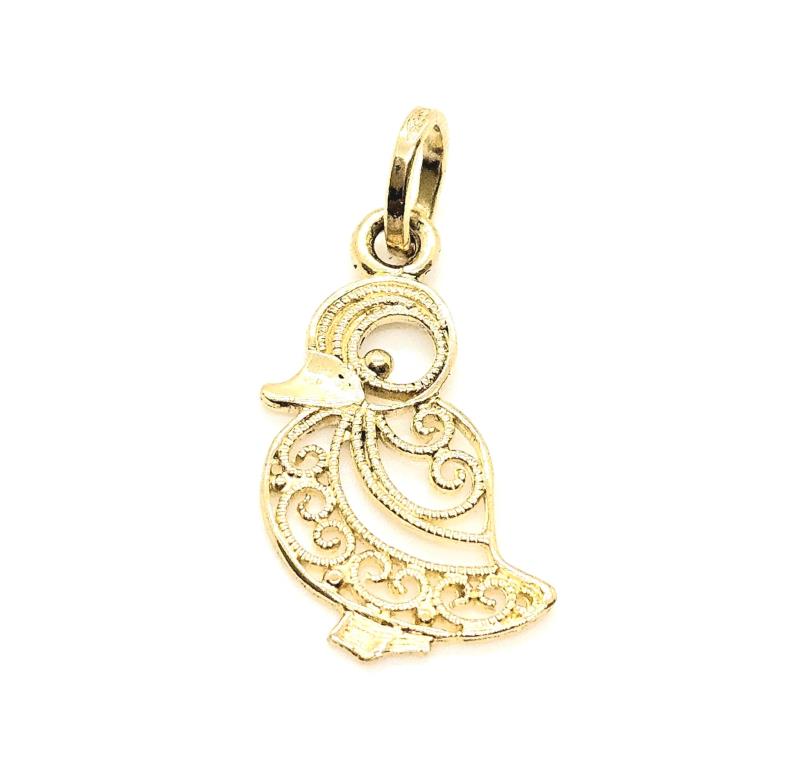 Ciondolo oro giallo 750/1000 mod. pulcino