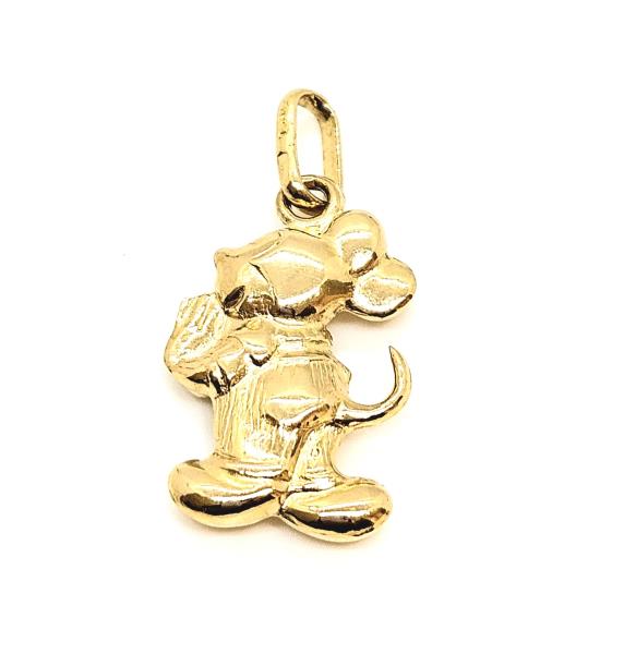 Ciondolo  oro giallo 750/1000 mod. topolino