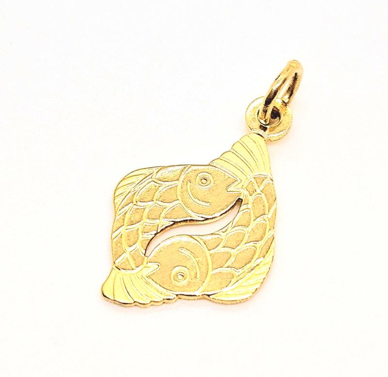 Ciondolo oro giallo 750/1000 segno zodiacale 