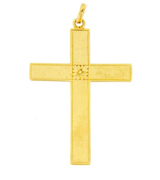 Ciondolo oro giallo 750\1000 croce