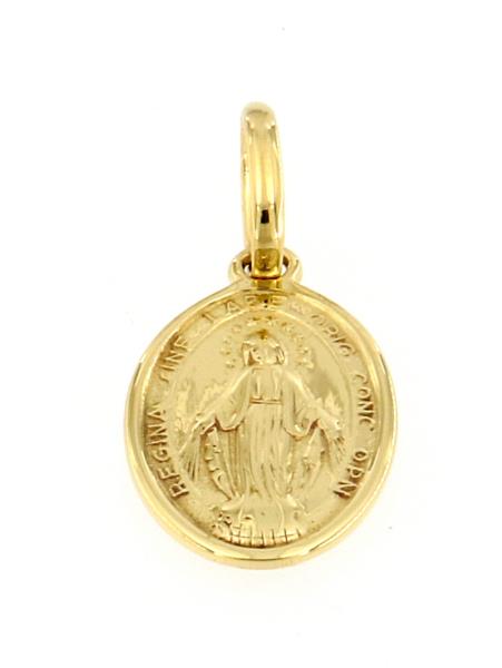 Ciondolo oro giallo 750\1000 madonna del rosario