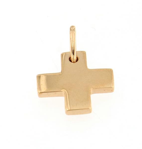 Ciondolo oro rosa 750\1000 croce