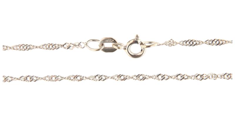 Collana in oro b 750/1000 corda arrotolata