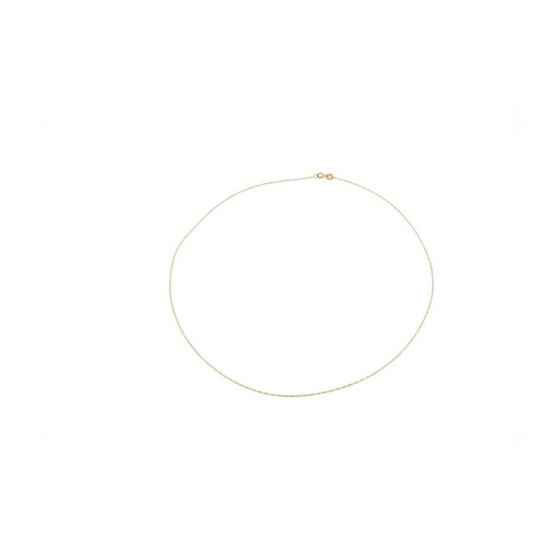 Collana in oro g/b 750/1000 traversino pieno a barilotti cm 45