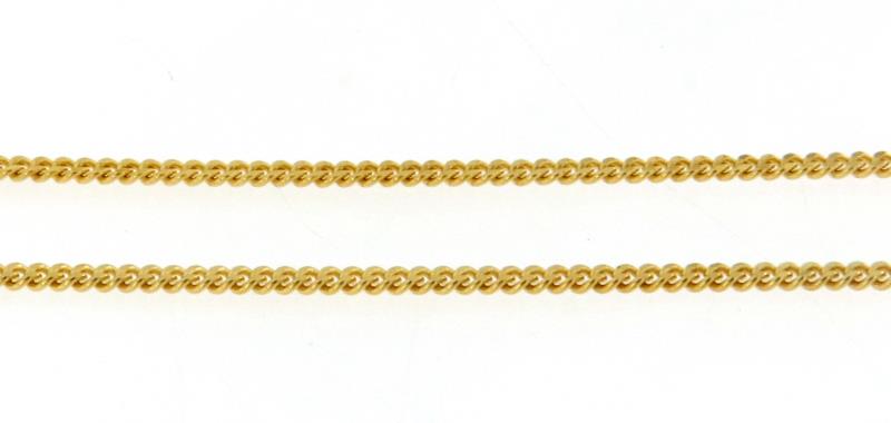 Collana in oro giallo 750\1000 barbazzale cm 48