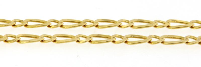 Collana in oro giallo 750\1000 groumette cm 50