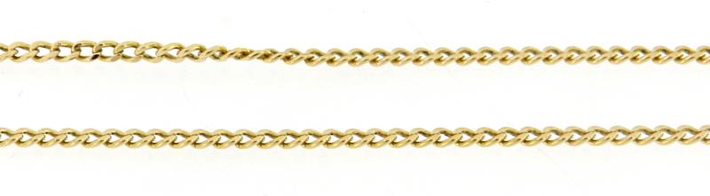 Collana in oro giallo 750\1000 groumette cm 58