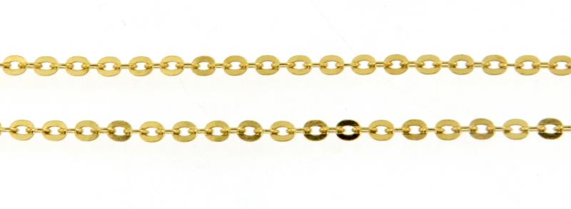 Collana in oro giallo 750\1000 groumette cm 59