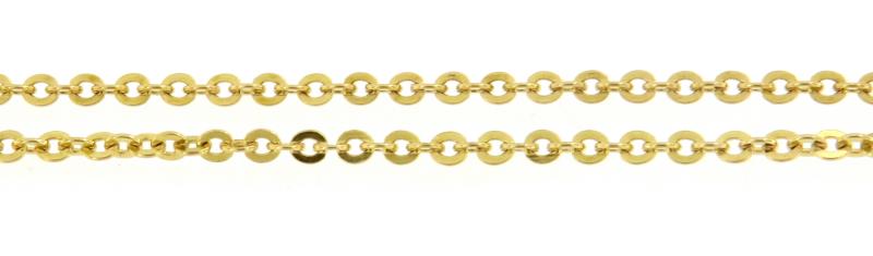 Collana in oro giallo 750\1000 maglia rolò cm 40