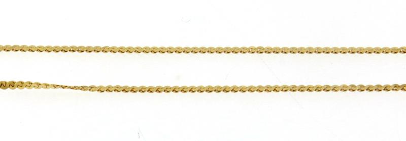 Collana in oro giallo 750\1000 venetina cm 40