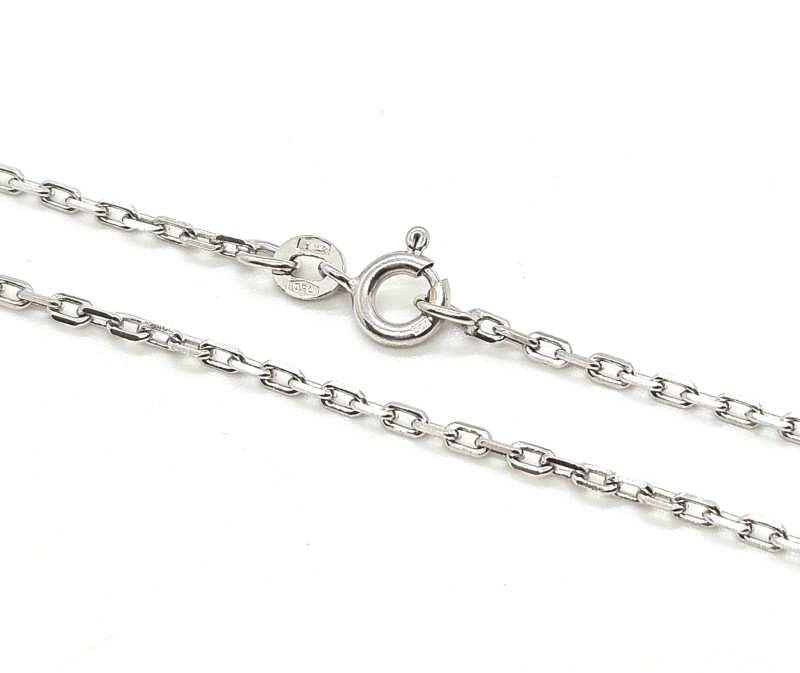 Collana oro bianco 750/1000 maglia rolò cm 41