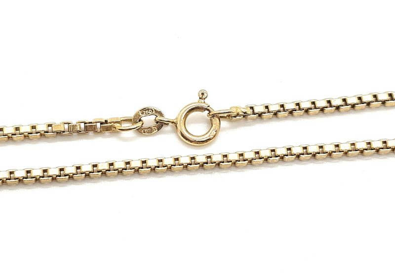 Collana oro giallo 750/1000 maglia a veneta cm 52