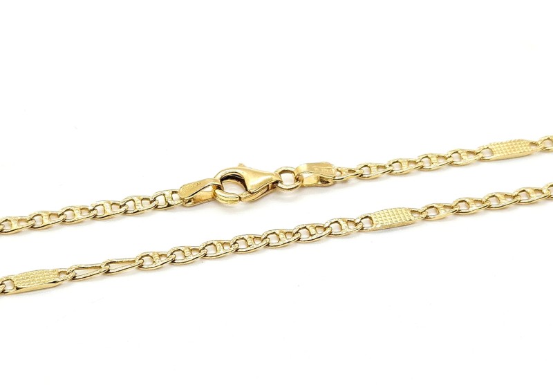 Collana oro giallo 750/1000 maglia marina 7+1 cm 59.5