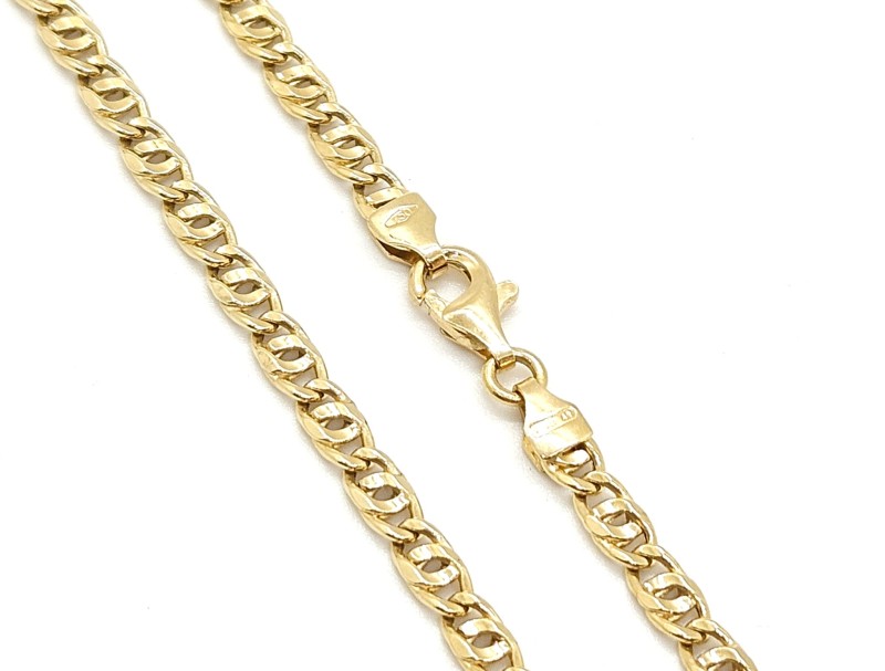 Collana oro giallo 750/1000 maglia occhio di pernice 