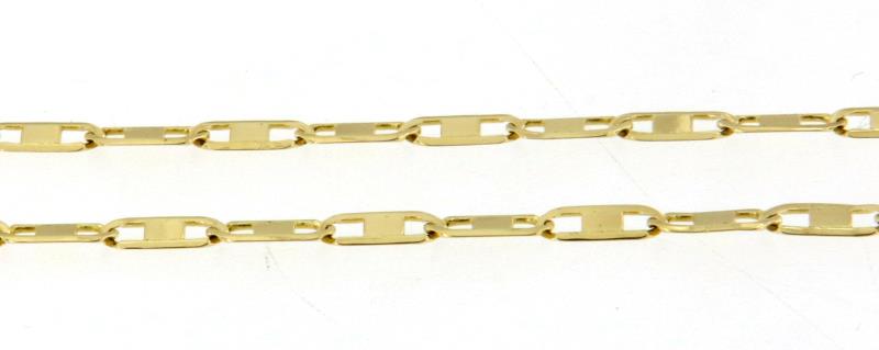 Collana oro giallo 750/1000 uno più uno cm 52