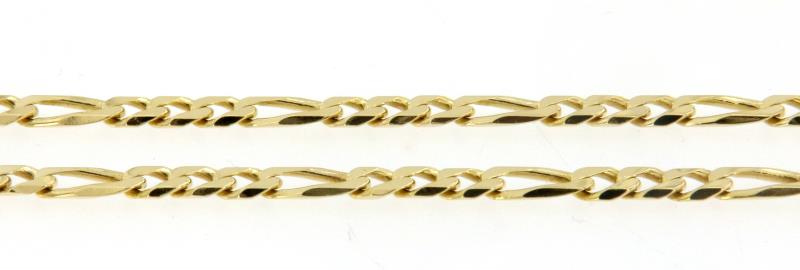 Collana oro giallo 750\1000 groumette  3+1 cm 52