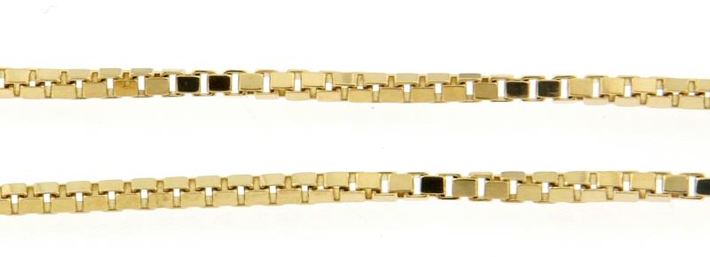 Collana oro giallo 750\1000 venetine cm. 38