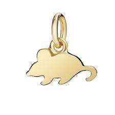 Dodo ciondolo in oro giallo 750\1000 dodo pomellato topo