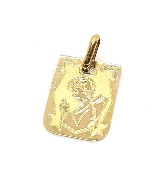 Medaglia  oro giallo 750/1000 mod. angioletto