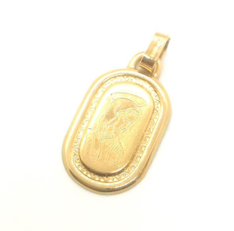 Medaglia oro giallo 750/1000  religiosa