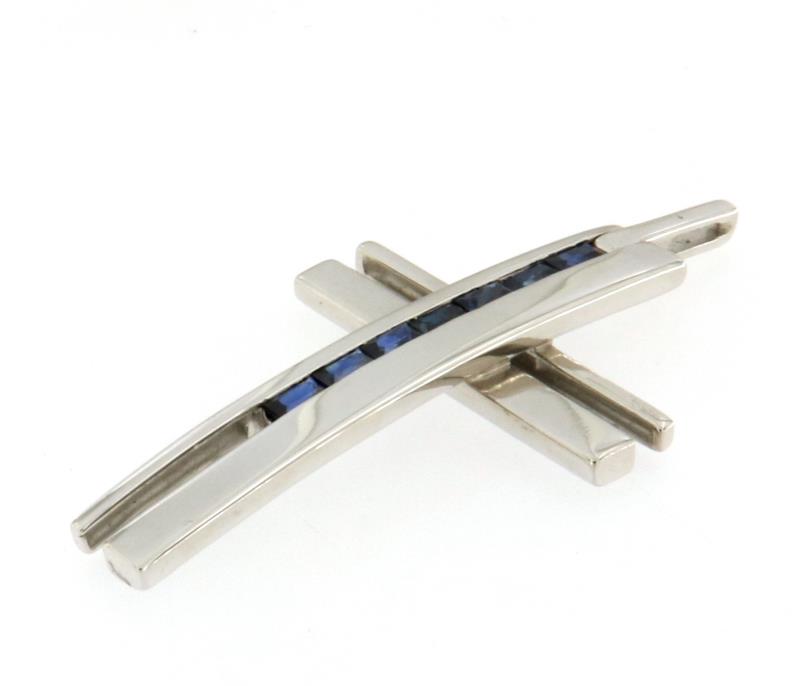 Salvini ciondolo oro bianco 750/1000 croce   