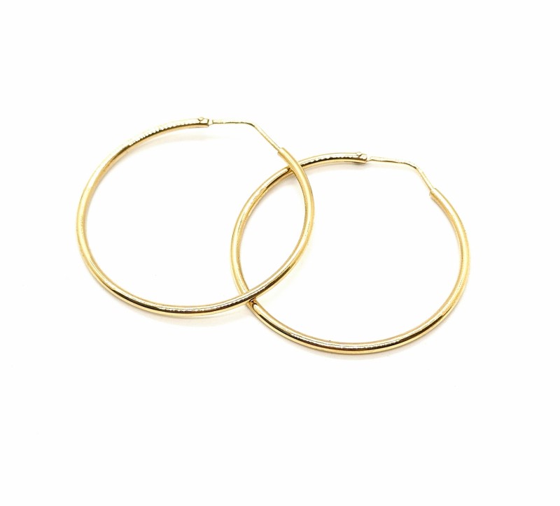 Coppia orecchini oro giallo oro giallo 750/1000 a cerchi 