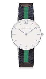 Zoppini Orologio Cinturino Pelle E Nylon Ble E Verde Usato - Outlet dei  preziosi